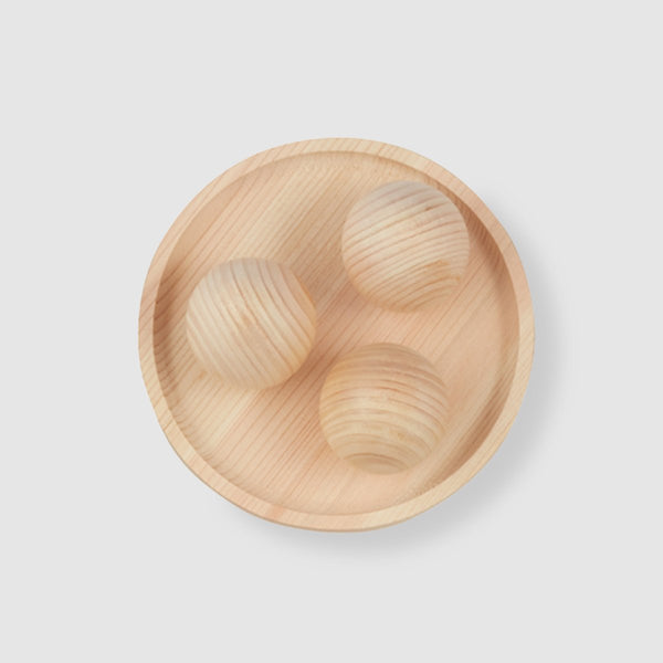 Hinoki Massage Set Japanese Massage Eggs & Plate