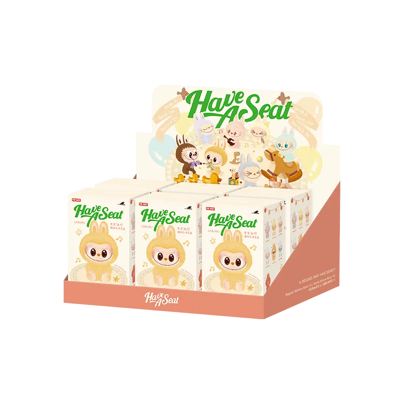 LABUBU The Monsters Have a Seat Vinyl Plush Blind Box ( single box )