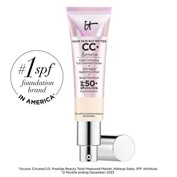 CC+ CREAM ILLUMINATION FULL-COVERAGE FOUNDATION WITH SPF 50+