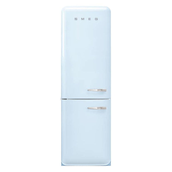 FAB32LPB5UK 60cm 50s Style Left Hand Hinge Fridge Freezer Pastel Blue