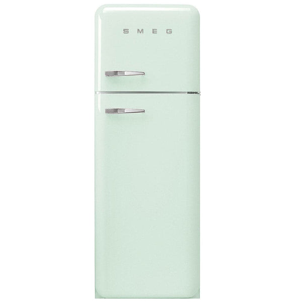 FAB30RPG5UK 60cm 50s Style Right Hand Hinge Freezer over Fridge mint Green