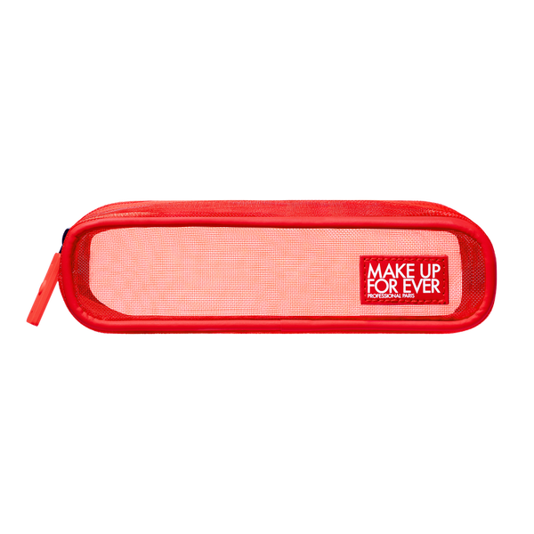 MESH RED BAG MAKEUP POUCH
