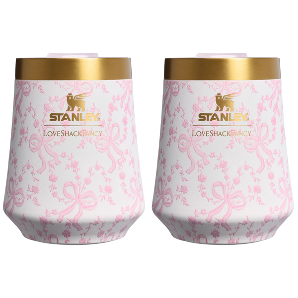 Stanley 1913 x LoveShackFancy Holiday The Reserve Wine Tumbler Set | 11 OZ (2-pack)