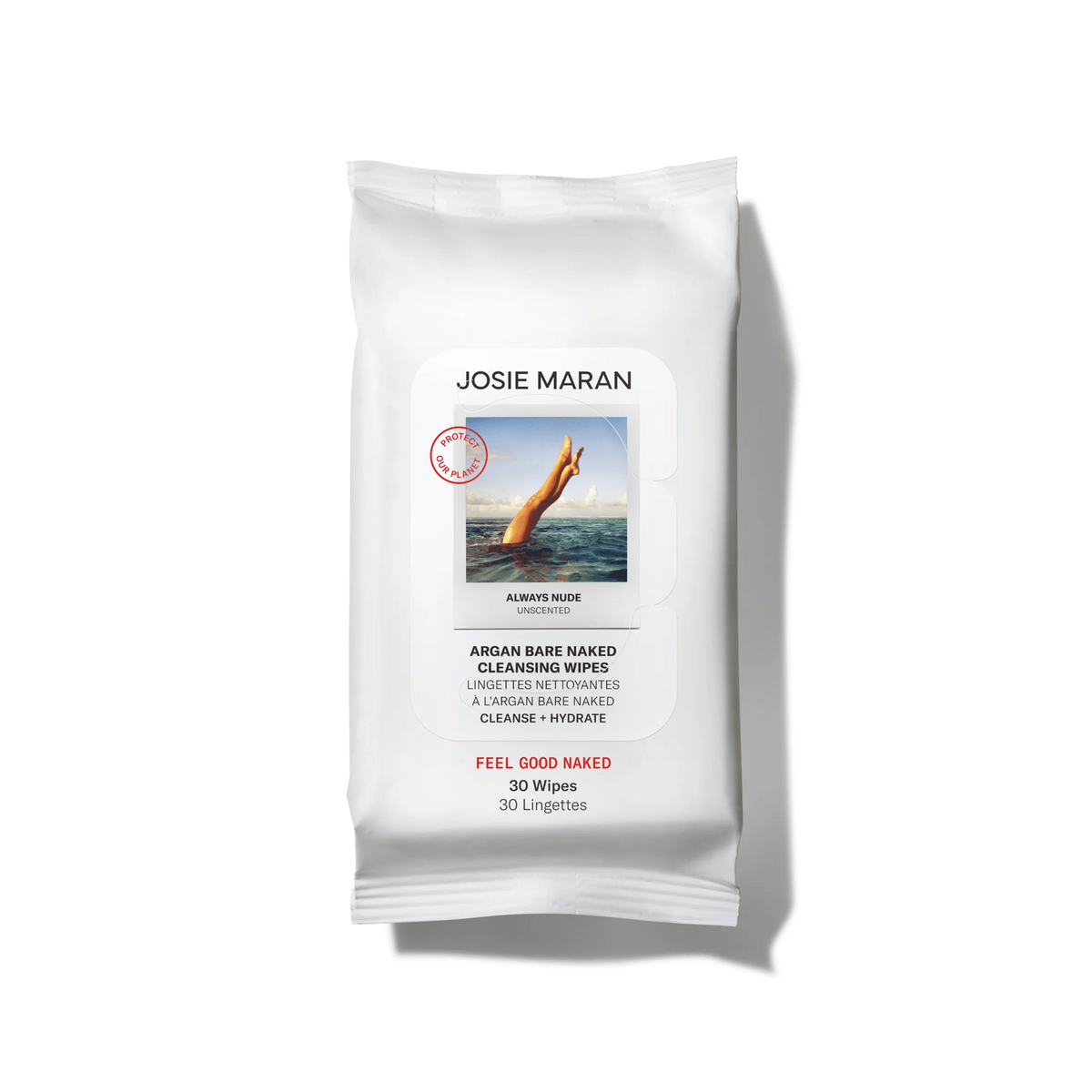 Argan Bare Naked Cleansing Wipes 30 ct