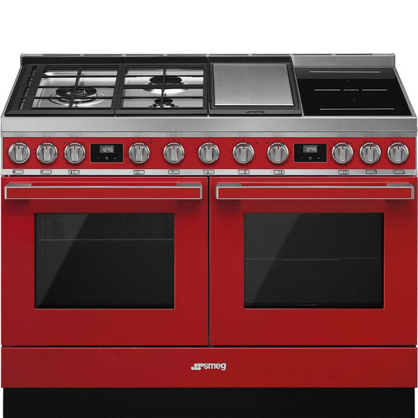 CPF120IGMPR 120cm Portofino Dual Fuel Range Cooker Red