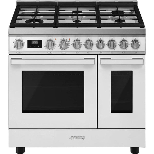 CPF92GMWH 90cm Portofino Dual Fuel Range Cooker White