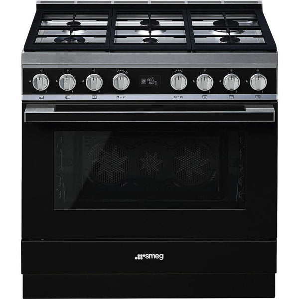 CPF9GPBL 90cm Portofino Dual Fuel Range Cooker Black