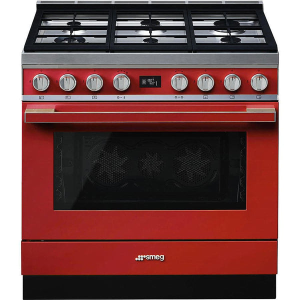 CPF9GPR 90cm Portofino Dual Fuel Range Cooker Red