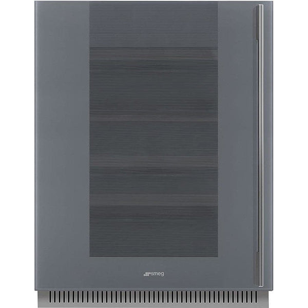 CVI138LS3 60cm Linea U/C Wine Cooler with Left Hand Hinge Silver Glass