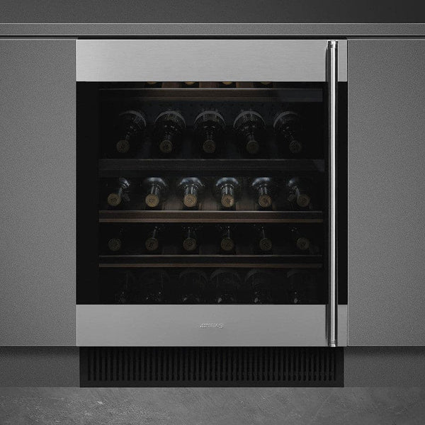 CVI338LX3 60cm Classic U/C Wine Cooler with Left Hand Hinge SS