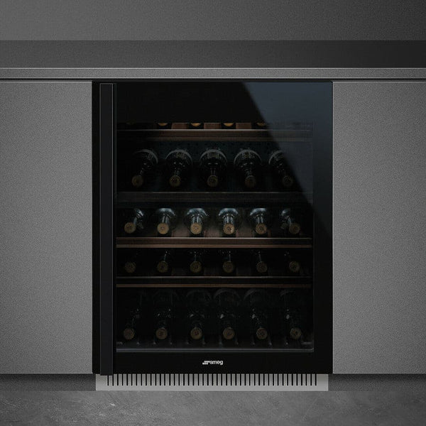 CVI638RN3 60cm Dolce Stil Novo U/C Wine Cooler with RH Hinge Eclipse Glass