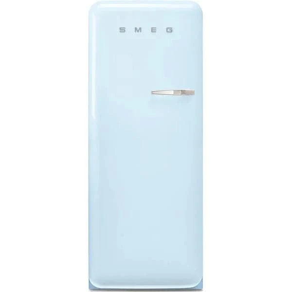 FAB28LPB5UK 60cm 50s Style Left Hand Hinge Fridge with Icebox Pastel Blue