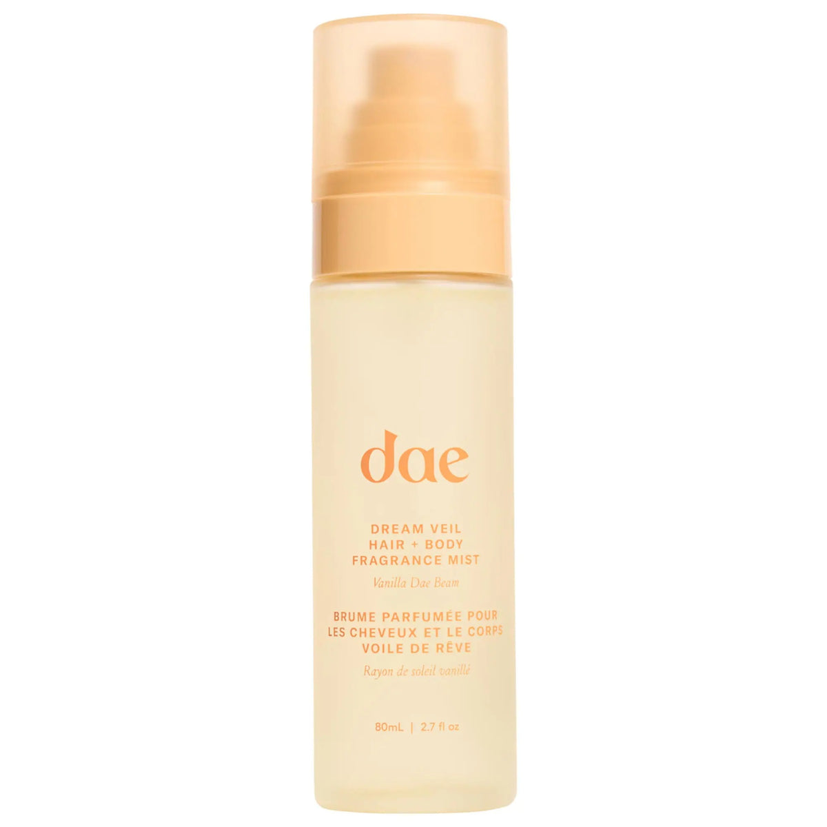 Dream Veil Hair & Body Fragrance Mist Vanilla Dae Beam with Candied Lemon and Praline