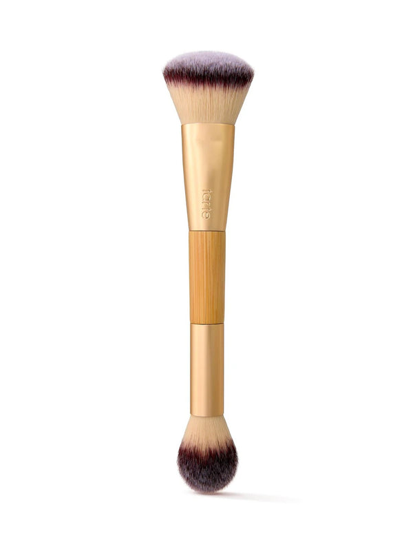 double-ended cream & powder cheek brush