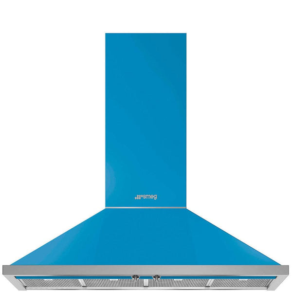 KPF12T 120cm Portofino Chimney Hood Turquoise