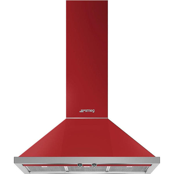 KPF9RD 90cm Portofino Chimney Hood Red