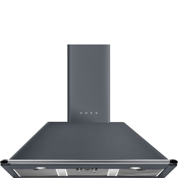 KT100GRE 100cm Victoria Chimney Hood Slate Grey