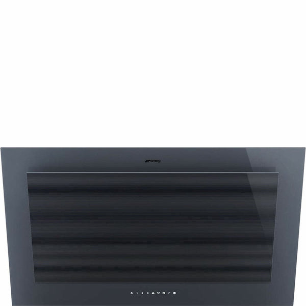 KV194G 90cm Linea Angled Chimney Auto-Vent 2.0 Hood Neptune Grey