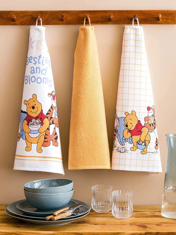 LCW HOME Winnie the Pooh Printed Tea Towel 3 Pcs