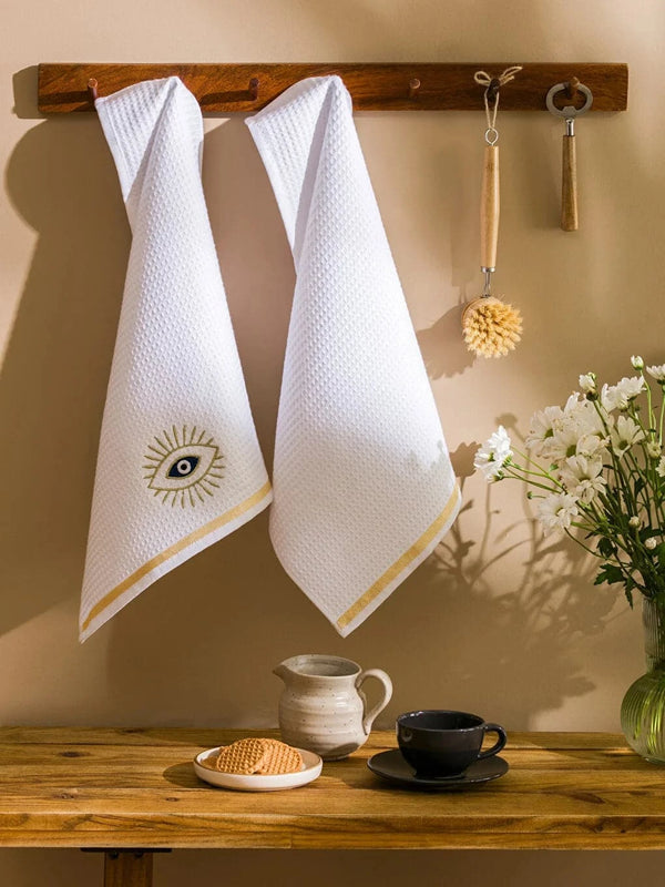 LCW HOME Eye Embroidered Tea Towel 2 pcs 40x50 cm