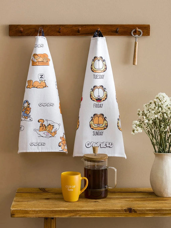 LCW HOME Garfield Printed Tea Towel 2 pcs 40x50 cm