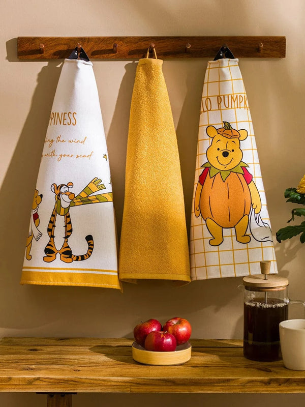 LCW HOME Winnie the Pooh Printed Tea Towel 3 Pcs