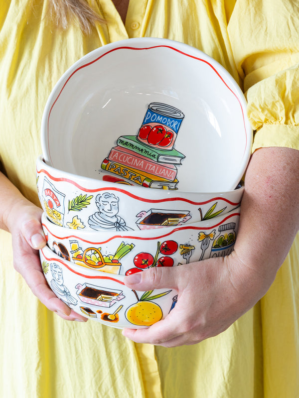 24 cm Salad Bowl, Pasta Italy