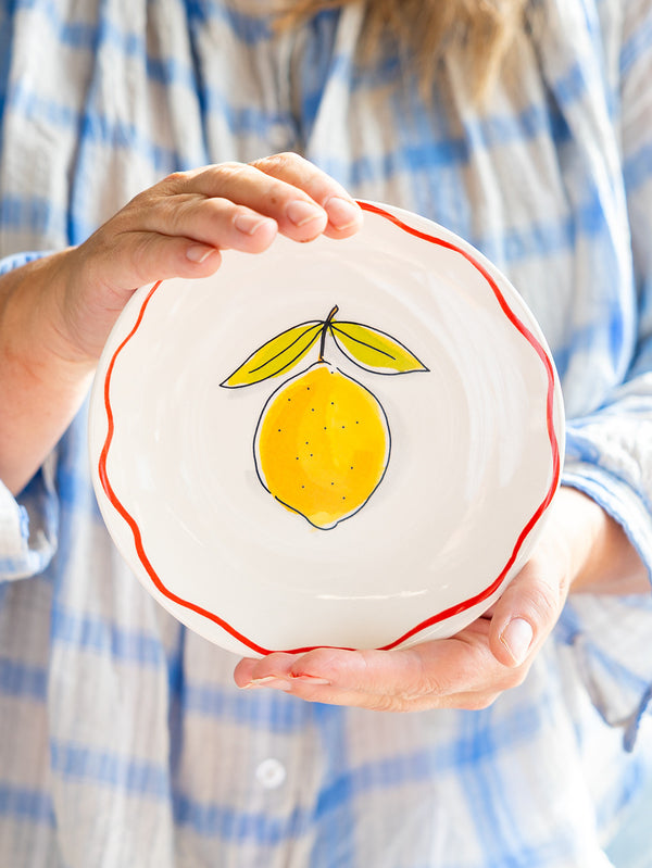 18 cm Lemon Pasta Plate