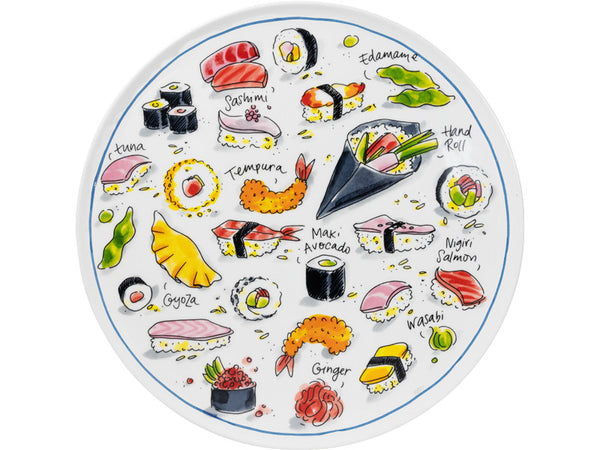 Plate 31cm Blond Sushi Maki Mania