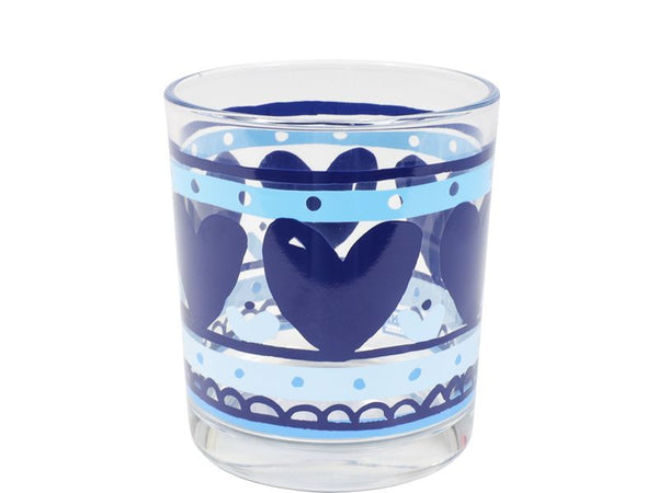 Juice glass 0.2l Delft Blue Hearts