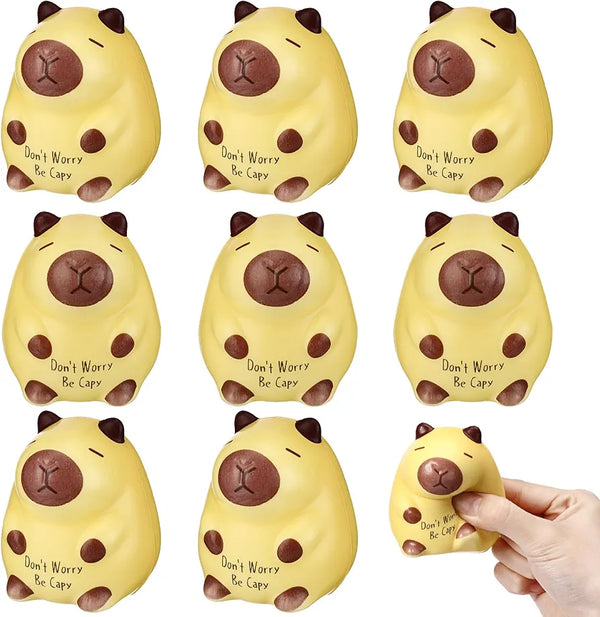 Hollowfly (1 Pc) Capybara Party Favors, Cute Capybara Fidget Balls Bulk
Squeeze Capybara Stress Balls, Inspirational Funny Animal Toy, Stress Relief Appreciation Gifts for Coworker Staff Employee