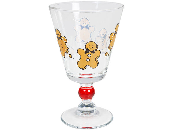 Wine glass Christmas Gingerbread man