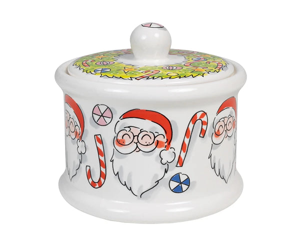 Stockpot round 12.5cm Christmas Santa