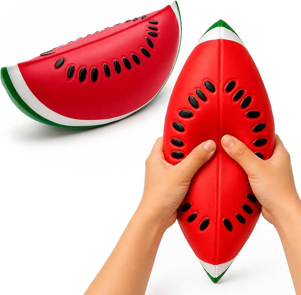 Watermelon Jumbo Squishy Toy, GiantSqueeze Rising Stress Ball, Realistic Fruit Fidget for Adults