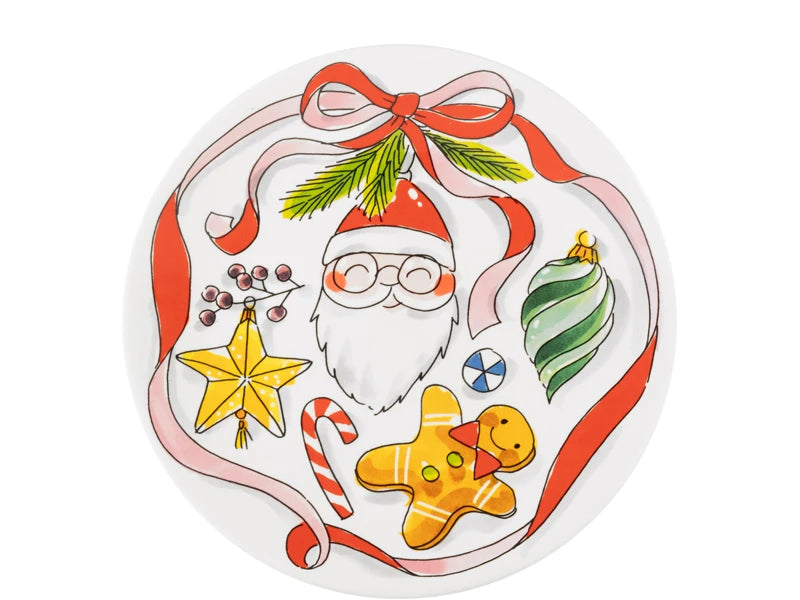 22-cm Plate with Christmas Bow