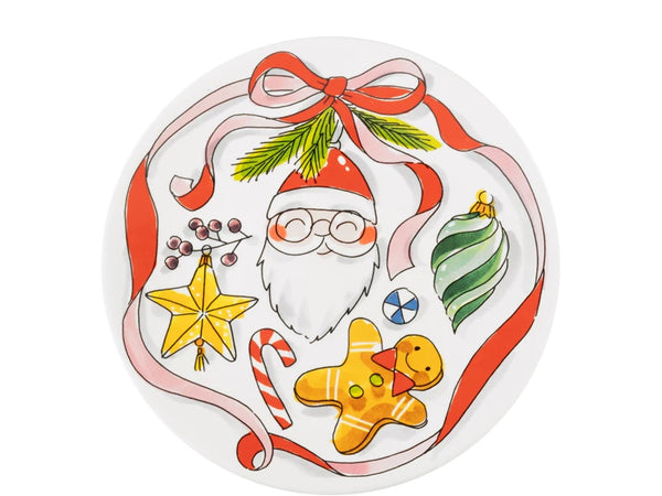 22-cm Plate with Christmas Bow