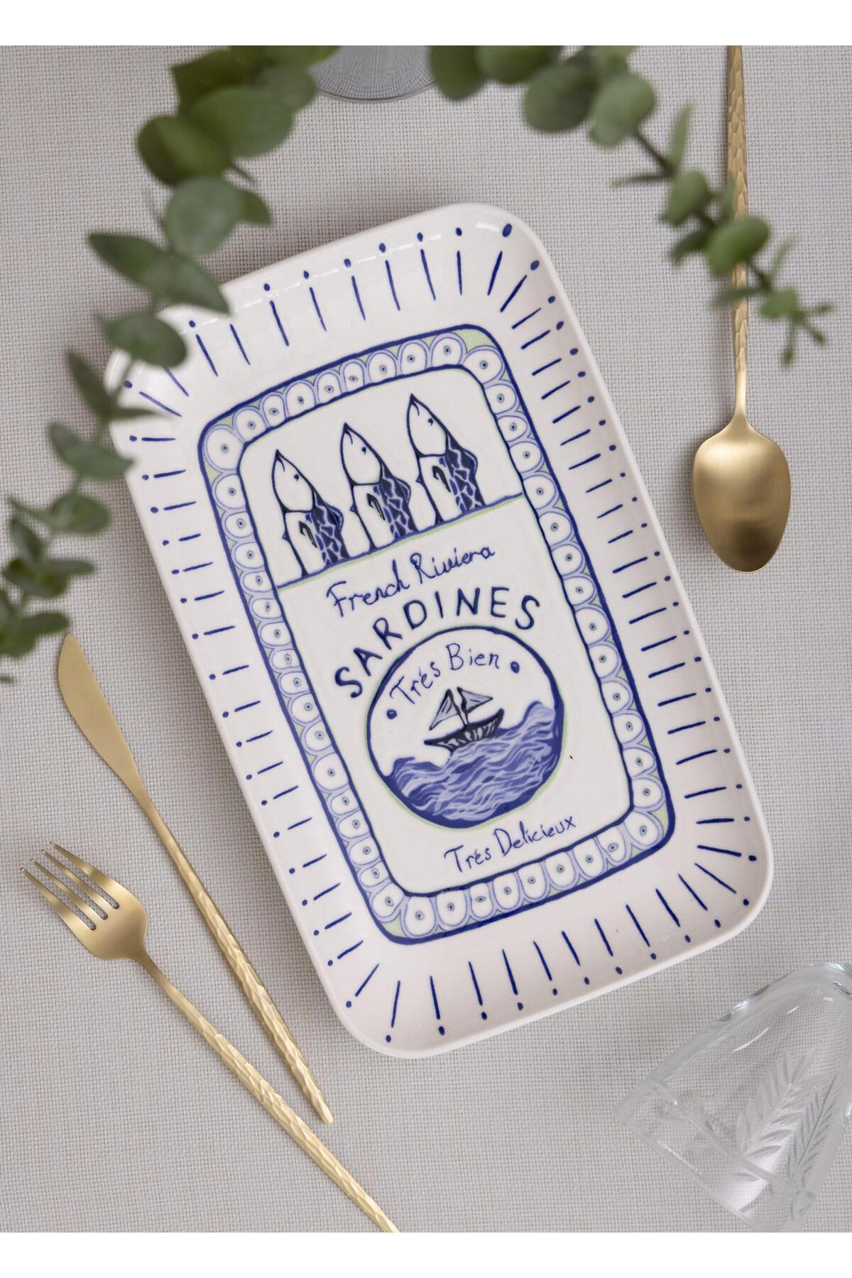 The Mia  Italian Summer Rectangular Serving Plate 31x20 cm