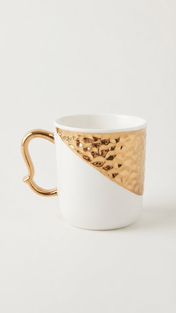 Calo white x gold mug