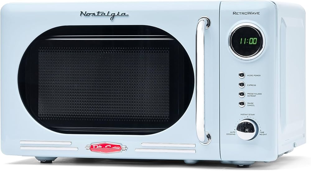 Nostalgia 0.7 Cu. Ft. Retro Compact Countertop Microwave Oven(Retro Classic)