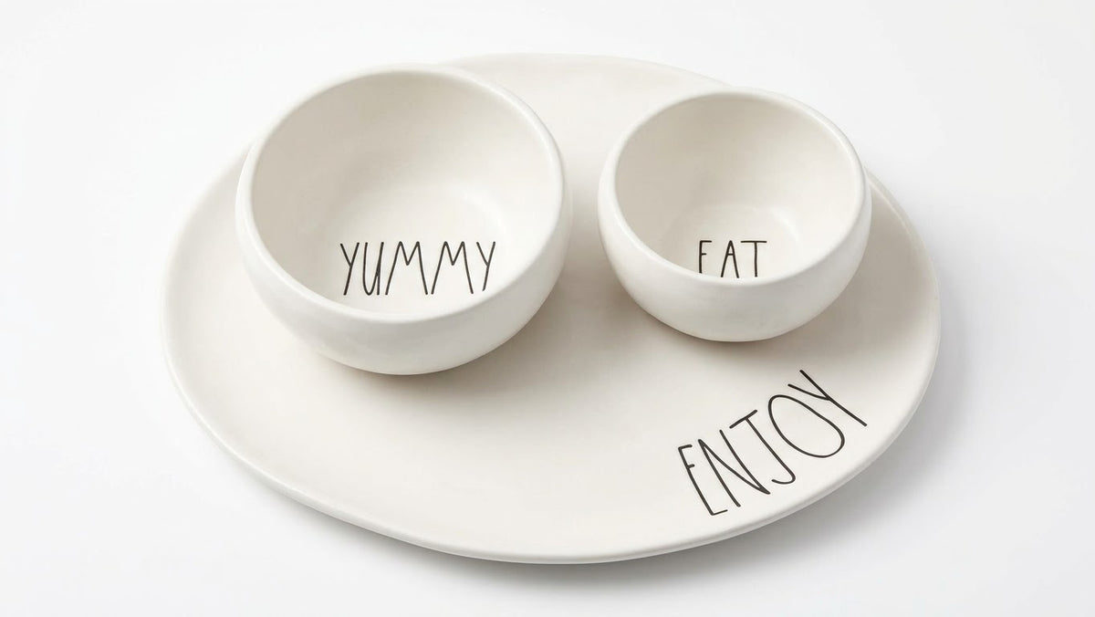 Rae Dunn Set of 3 Rounded Serving Plate