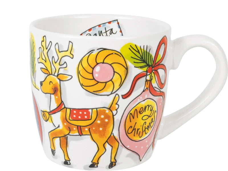 0.5-Liter Cappuccino Mug: Christmas, Christmas Ornaments