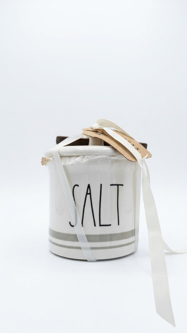 Rae Dunn SALT Jar With Spoon