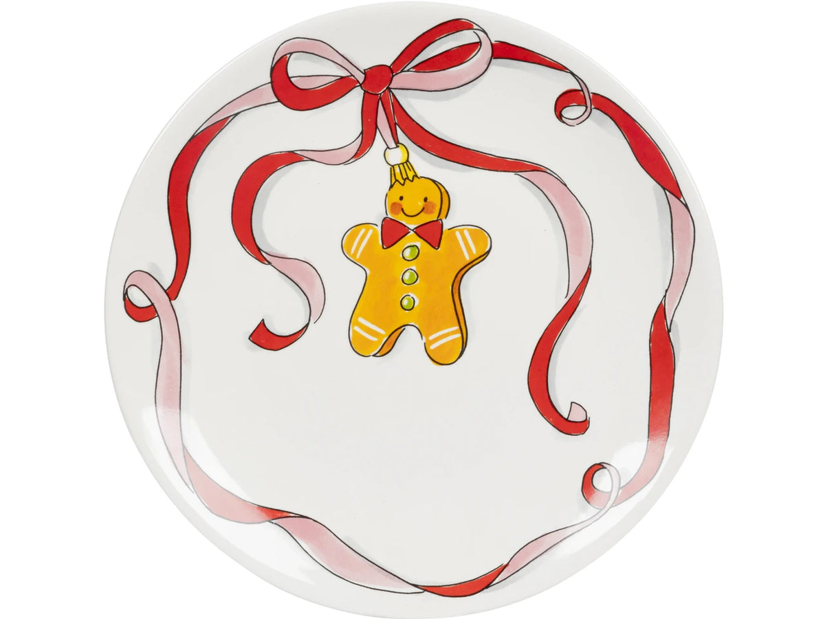 26-cm Plate with Christmas Bow