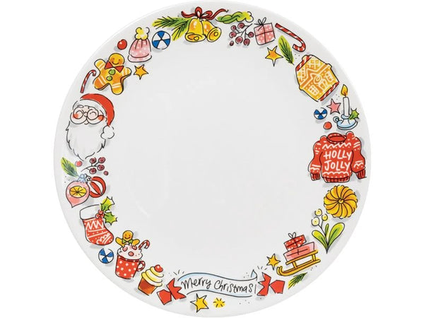 Dinner plate ø26cm Christmas Holly Jolly