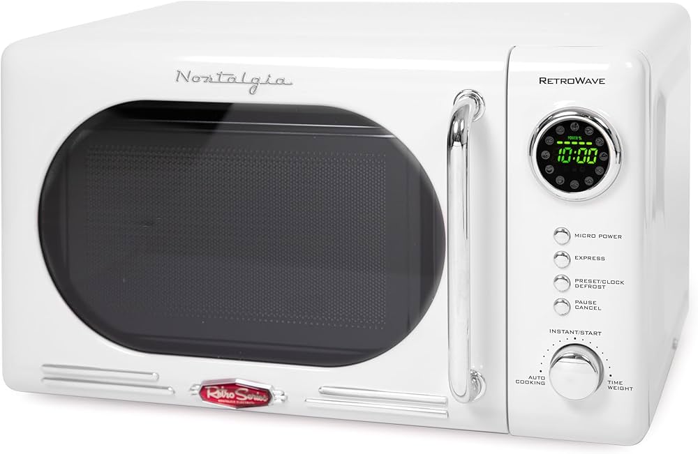 Nostalgia 0.7 Cu. Ft. Retro Compact Countertop Microwave Oven(Retro Classic)