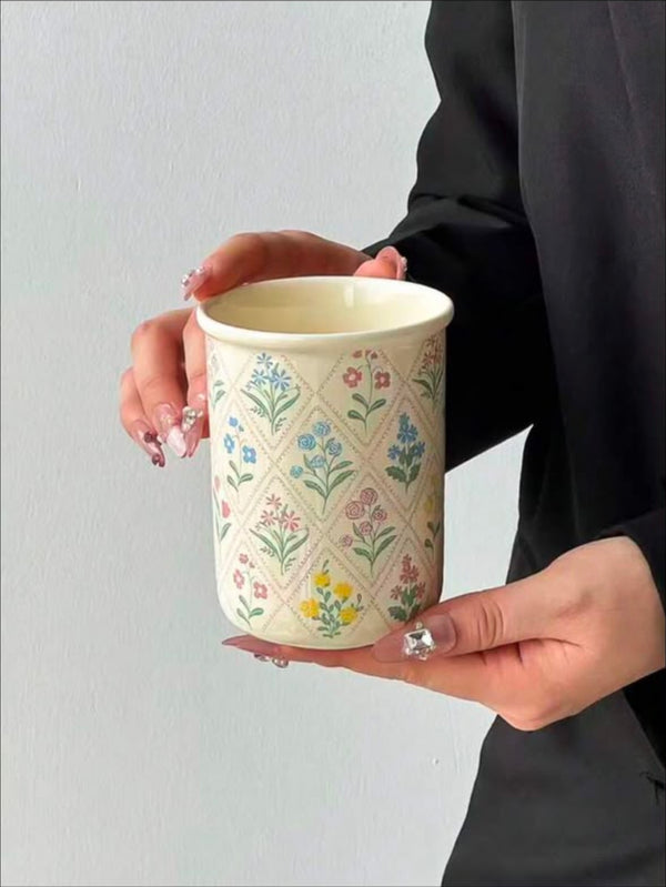 Hand Made Ceramic Mug Pink Cherry blossom