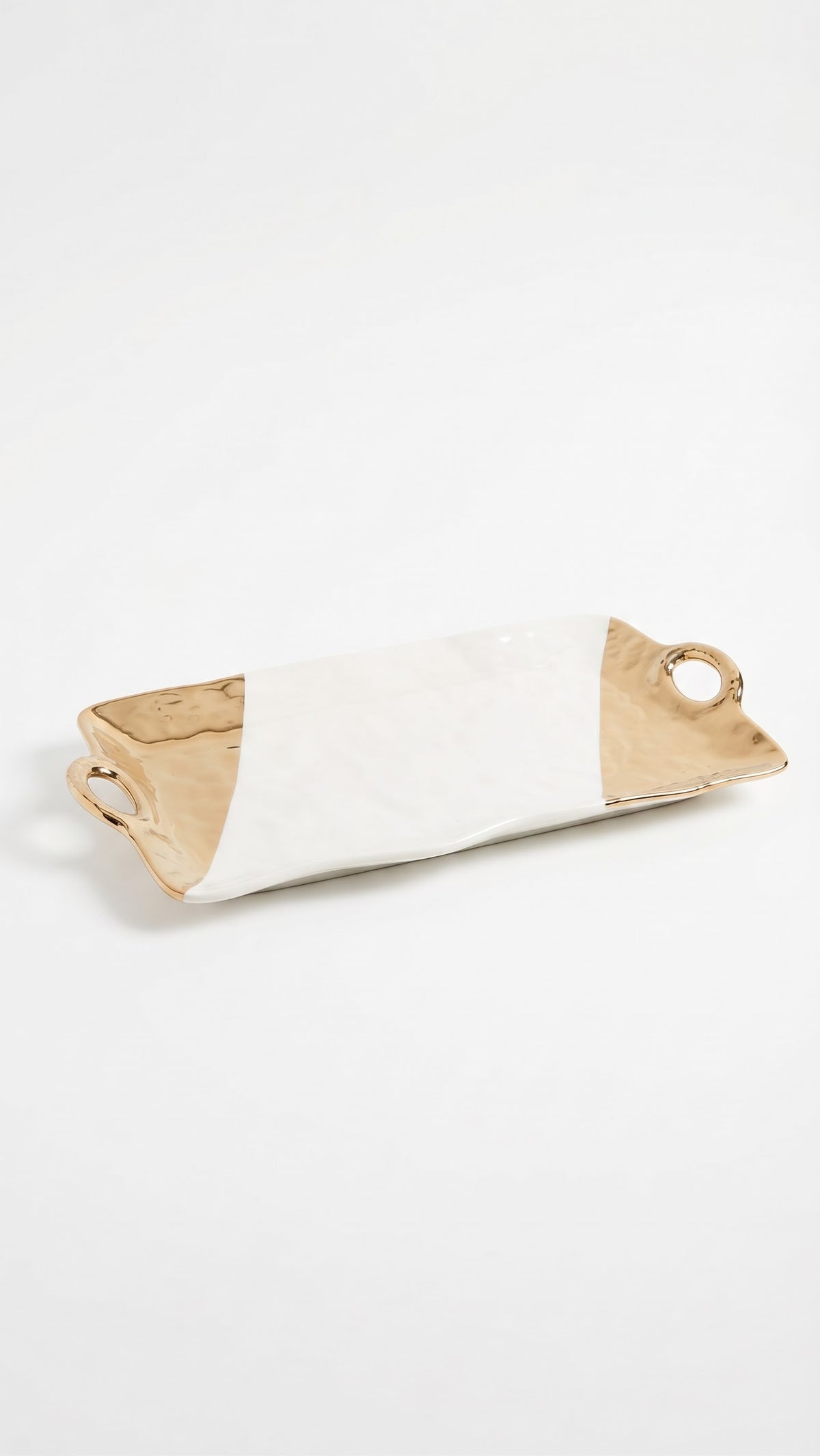 Taranto™ Luxury Gold & White Serving Plate