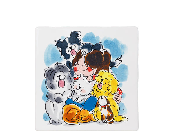 Tile 13cm Animal Dogs