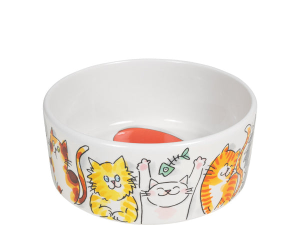 Feeding Bowl 15.5cm Animal Cats