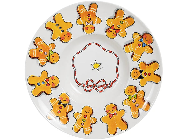 Pasta plate 24cm Christmas Gingerbread man